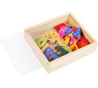 (TG. taglia unica) Small Foot- Numeri Magnetici da 0 a 9 in Scatola di Legno, 40
