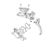 (TG. Taglia unica) Sram Accessorio Caliper Kit 2 Piston, 21 mm, al Mono Unisex A