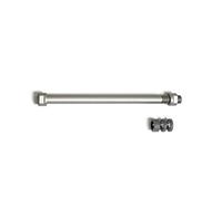 (TG. Taglia unica) Tacx T-1710, Spina Adattatore Assale Unisex, Argento, Taglia