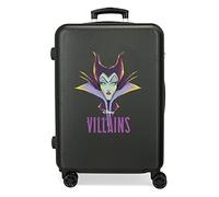 (TG. Taglia Unica) Valigia media Disney Villains Maleficent Nero 46x65x23 cm ABS