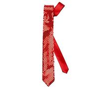 (TG. taglia unica) WIDMANN- Cravatta in Paillettes Rossa Adulto, Multicolore, ta