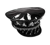 (TG. Taglia unica) WIDMANN WDM75720 - Cappello Rocker Borchiato con Teschi e Cat