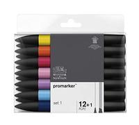 (TG. taglia unica) Winsor & Newton Promarker - 12+1 Pennarelli Set 1 - NUOVO