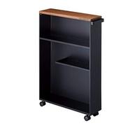 (TG. Taglia unica) YAMAZAKI home Tower Carrellino Bagno, Acciaio, Nero, Taglia U