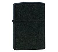 (TG. Taglia unica) Zippo 236 Black Crackle Lighter, Ottone, One Size - NUOVO