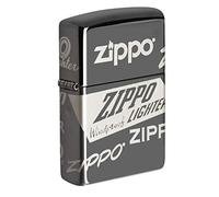 (TG. Taglia unica) Zippo Accendino, Altro, Loghi Ice Nero, Taglia unica - NUOVO