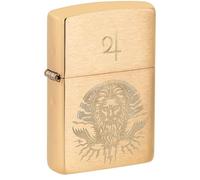 (TG. Taglia unica) Zippo Accendino da tempesta - God Jupiter, Brass, Laser Eng