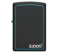 (TG. Taglia unica) Zippo Accendino, Metallo, Nero Opaco, Taglia Unica - NUOVO