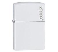 (TG. Taglia unica) Zippo Classic Lighter, White, One Size - NUOVO