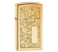 (TG. Taglia unica) Zippo Lighter, Ottone, Gold, One Size - NUOVO