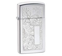 (TG. Taglia unica) Zippo Lighter, Silver, One Size - NUOVO