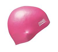 (TG. Taglia unica) Zoggs Cuffia, Easy-Fit Silicone cap Unisex Adulto, Rosa, Tagl