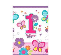 (TG. Taglia USA) amscan - Tovaglia in plastica, per Compleanno di Bambina, 1,3 c