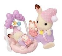 (TG. tamaño de bolsillo) Le coucher des soeurs Lapin Chocolat - SYLVANIAN FAMIL