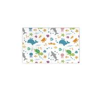 Tg Tappeto Gioco Bambini Pieghevole Multicolore (Madmat Oceano) 120 x 90 cm