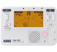 (TG. TM70) KORG - TM-70T WH, Accordatore Cromatico-Metronomo Combo,Ampia Estensi