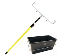 TG Tough Gear Storm - Rullo per pittura regolabile con asta di prolunga, 30 | Asta di estensione da 0,6 a 1,2 m, vernice da 25 litri inclusa, telaio regolabile, kit completo