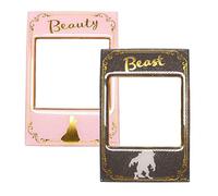 (TG. unica) Disney Set di 2 magneti portafoto Beauty and the Beast Half Moon Mag