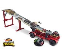 (TG. Única) Hot Wheels - Monster Trucks Pista 2 in 1 Discesa Estrema Playset co