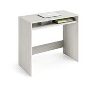 (TG. UNICO) Dmora Consolle scrivania, con Un ripiano, 79 x 79 x 43 cm, Bianco, U
