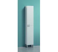 (TG. UNICO) Esidra Mobile Colonna Contenitore Bagno a 2 Ante, Bianco, 30 x 182 x