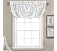 (TG. Valance) Lush Decor Lucia Valance, White, Valance - NUOVO