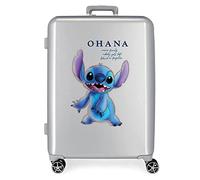 (TG. Valigia media) Disney 100 Stitch Valigia Media Grigia 48x70x26 cm ABS Rigid