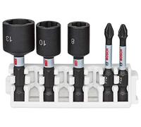 (TG. Variety Pack) Set Bosch Professional da 5 pz. di bussole e bit avvitamento