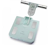 (TG. verde chiaro) OMRON BF511 Bilancia Pesapersone Digitale, Calcolo Massa Gras