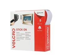 (TG. White 20mm x 10m) VELCRO Brand Nastro riapribile adesivo 20mmm x 10m Bianco
