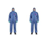 (TG. XL) Ansell AlphaTec 1500 Model 138, Tuta Integrale Monouso con Cappuccio, P