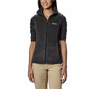 (TG. XL) Columbia Benton Springs Vest Gilet di Pile, Carbone, XL Donna - NUOVO