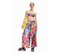 (TG. XL) Desigual Pant_Puerto Escondido Set Bikini, Bianco, XL Donna - NUOVO