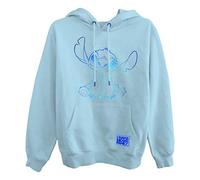 (TG. XL) Disney Felpa da Donna Lilo And Stitch, Classica Felpa con Cappuccio con