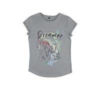 (TG. XL) Disney The Little Mermaid-Maglietta a Maniche Corte Dreamer Women's Org