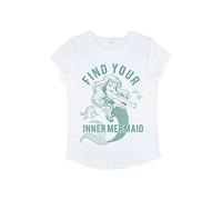 (TG. XL) Disney The Little Mermaid-Spirit Animal Women's Organic Rolled Sleeve T
