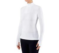 (TG. XL) FALKE Warm Tight Fit Zip W L/S Sh, Maglie Termiche Donna, Bianco (White