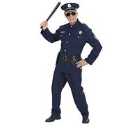 (TG. XL) "POLICE OFFICER" (Jacket - Pants - Belt with Holster - Hat) - (XL) - NU