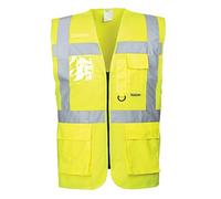 (TG. XL) Portwest S476 Gilet Executive Berlino, Giallo, XL - NUOVO