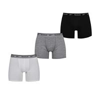 (TG. XL) Reebok Boxer Sportivi da Uomo, 3 Pezzi, Colore mélange Bermuda, Nero/B