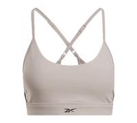 (TG. XL) Reebok Icons Bra Reggiseno Sportivo, Opaque, Ash, XL Donna - NUOVO