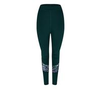 (TG. XL) Reebok Mod Safari Poly, Leggings Donna, Forest Green, XL - NUOVO