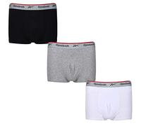(TG. XL) Reebok Uomo, Boxers, Nero/Bianco/Grigio, Confezione da 3, XL - NUOVO