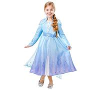 (TG. XL) Rubie's- Disfraz Elsa Travel Frozen2 Deluxe Costume, Multicolore, XL, 3