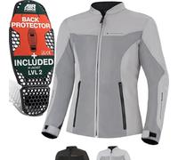 (TG. XL) SHIMA OPENAIR Giacca Moto Donna Uomo- Leggera e Traspirante Giubbotto m