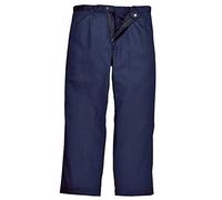(TG. XL Tall) Portwest BZ30 Pantaloni Bizweld, Taglia XL Tall, Navy - NUOVO
