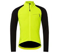 (TG. XL) VAUDE Giacca da Uomo Kuro Softshell Zo, Giallo Fluo, XL - NUOVO