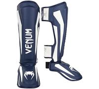 (TG. XL) Venum Elite, Parastinchi da Boxe Unisex, Bianca/Blu navy, XL - NUOVO