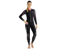 (TG. XS/1) Cressi Lei All-In- One, Muta Monopezzo Donna, Nero/Grigio/Rosa, XS/1