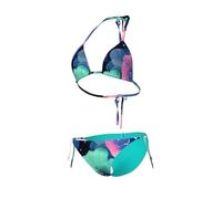 (TG. XS) ARENA Bikini a Triangolo da Donna Water Print - NUOVO